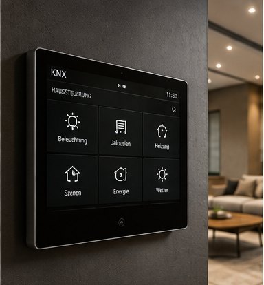 Komponenten für intelligente KNX-Gebäudesteuerung